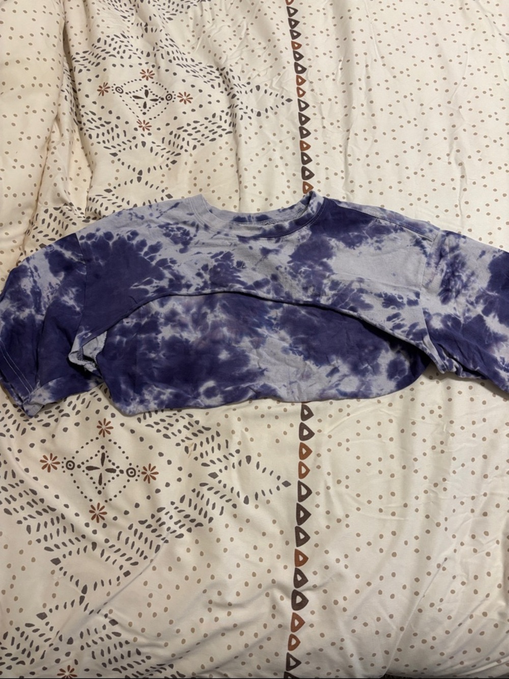 Tie-Dye Purple Cropped Bolero